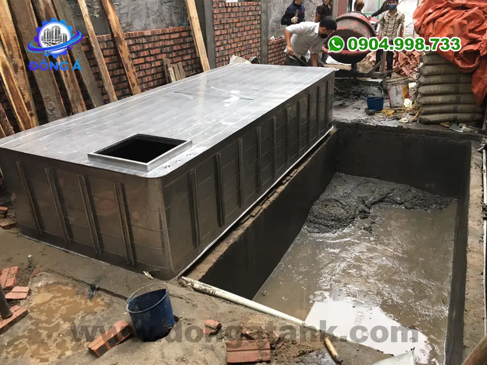 Báo giá bể ngầm inox gia đình chống thấm nước tuyệt đối