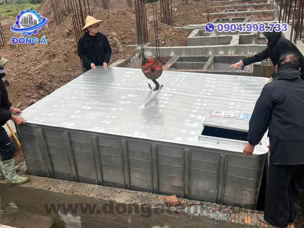 Bể ngầm inox dung tích lớn giải pháp cho các dự án lớn