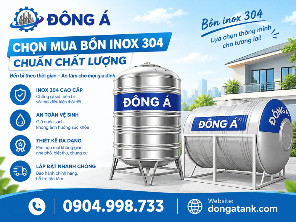 Hướng dẫn chọn mua bồn inox 304 chuẩn chất lượng và an toàn