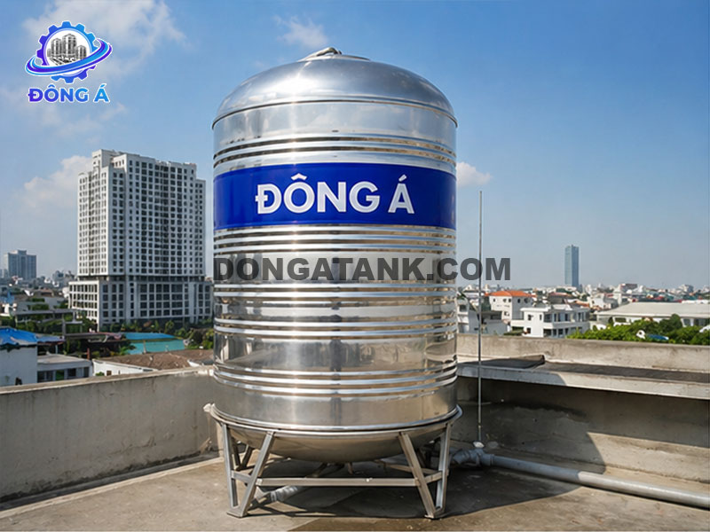 Bồn nước Inox 1000L Đông Á đứng (Φ960)
