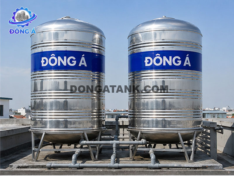 Bồn nước đứng Đông Á 4000L (Φ1420)
