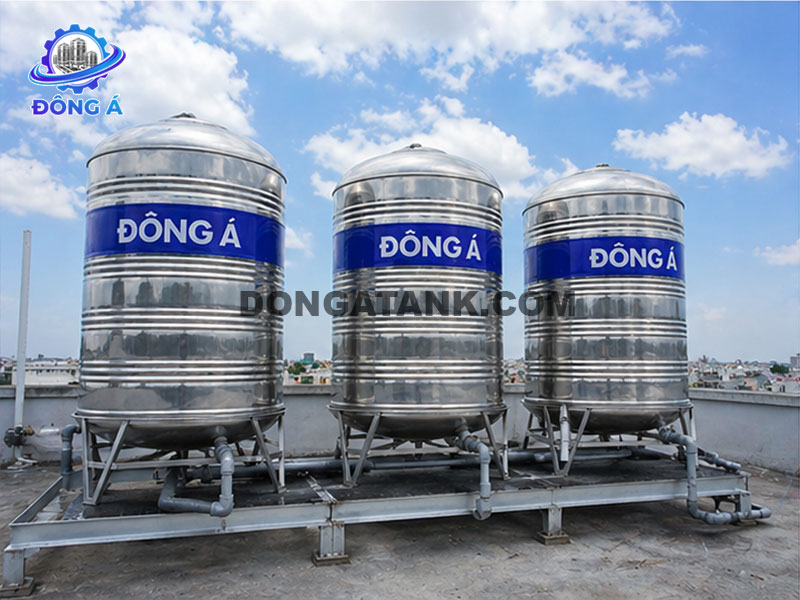 Bồn nước Inox 500L Đông Á đứng (Φ720)