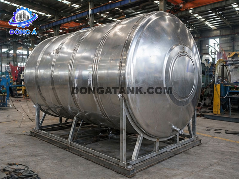 Bồn nước Inox ngang Đông Á 1000L (Φ960)
