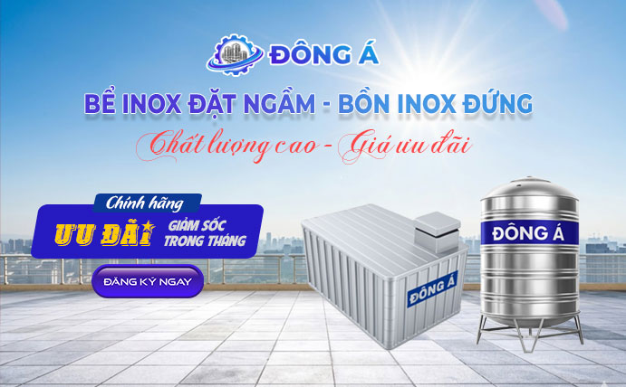 Bể inox đặt ngầm Đông Á