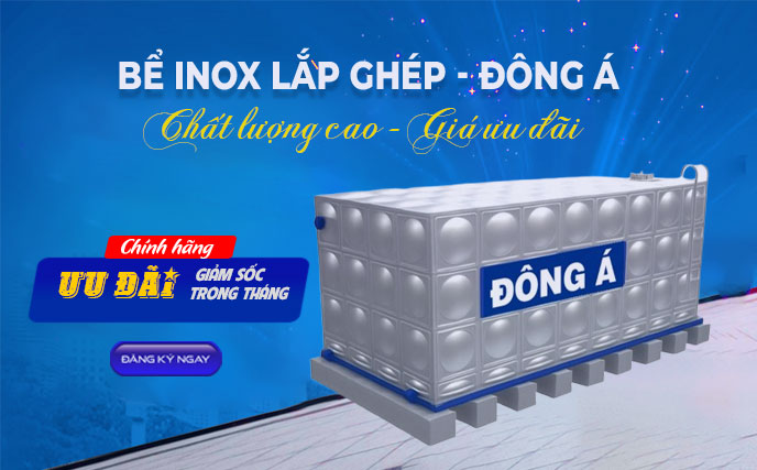 Bể inox lắp ghép Đông Á