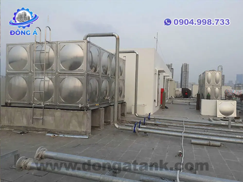 Bể inox lắp ghép Đông Á Tank độ bền cao bảo hành lâu dài