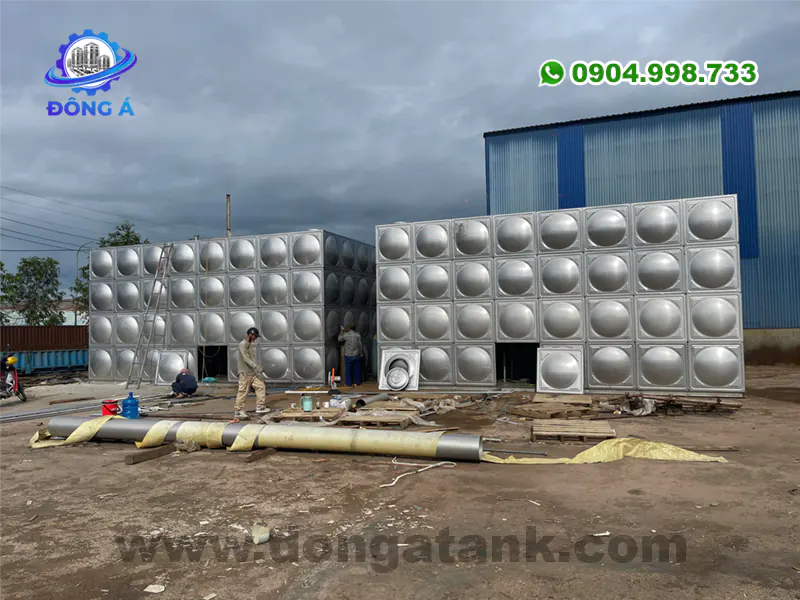 Bể inox lắp ghép dung tích lớn giải pháp trữ nước cho chung cư