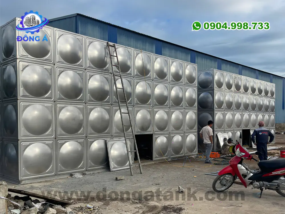 Bể inox lắp ghép