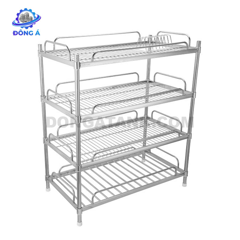 Kệ chén inox 4 tầng tháo ráp inox 304